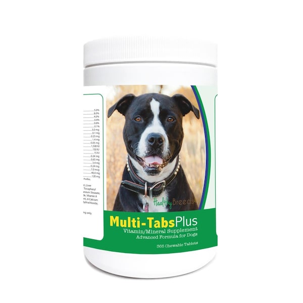 Healthy Breeds Pit Bull Multi-Tabs Plus Chewable Tablets, 365PK 840235122870 - main